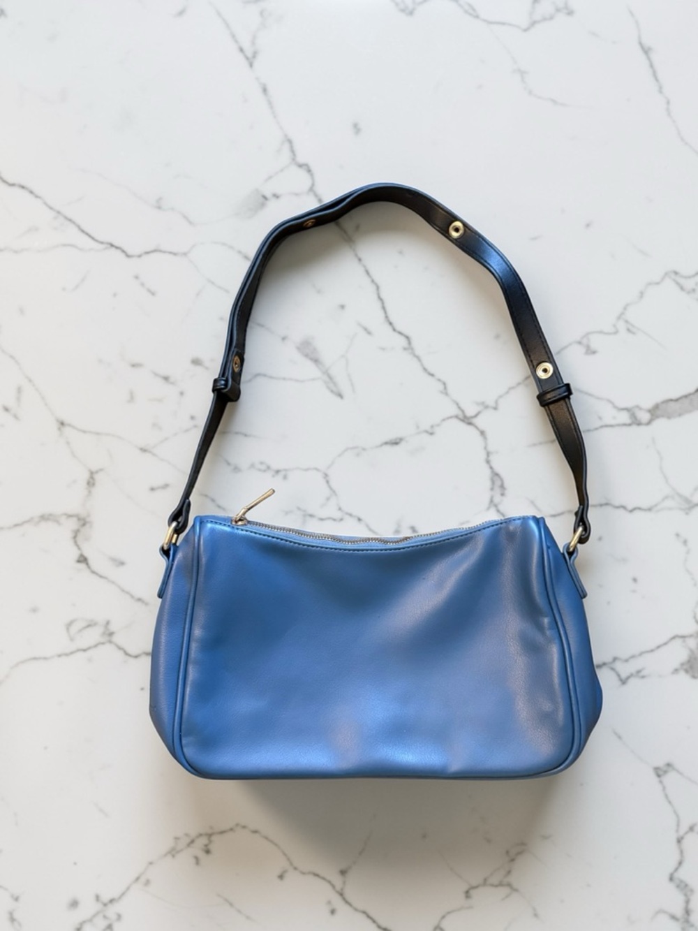 Montana West Blue Shoulder Bag with Black Strap - Picture 3 of 6